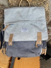 Eddie Bauer Cascade First Adventure Backpack Diaper Bag - Gray 90347 Has Stain