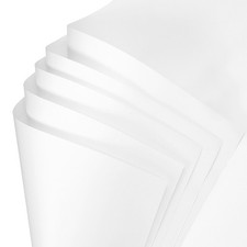 20 Sheets Flower Wrapping Paper, 21.5" x 21.5" Waterproof Papers, White