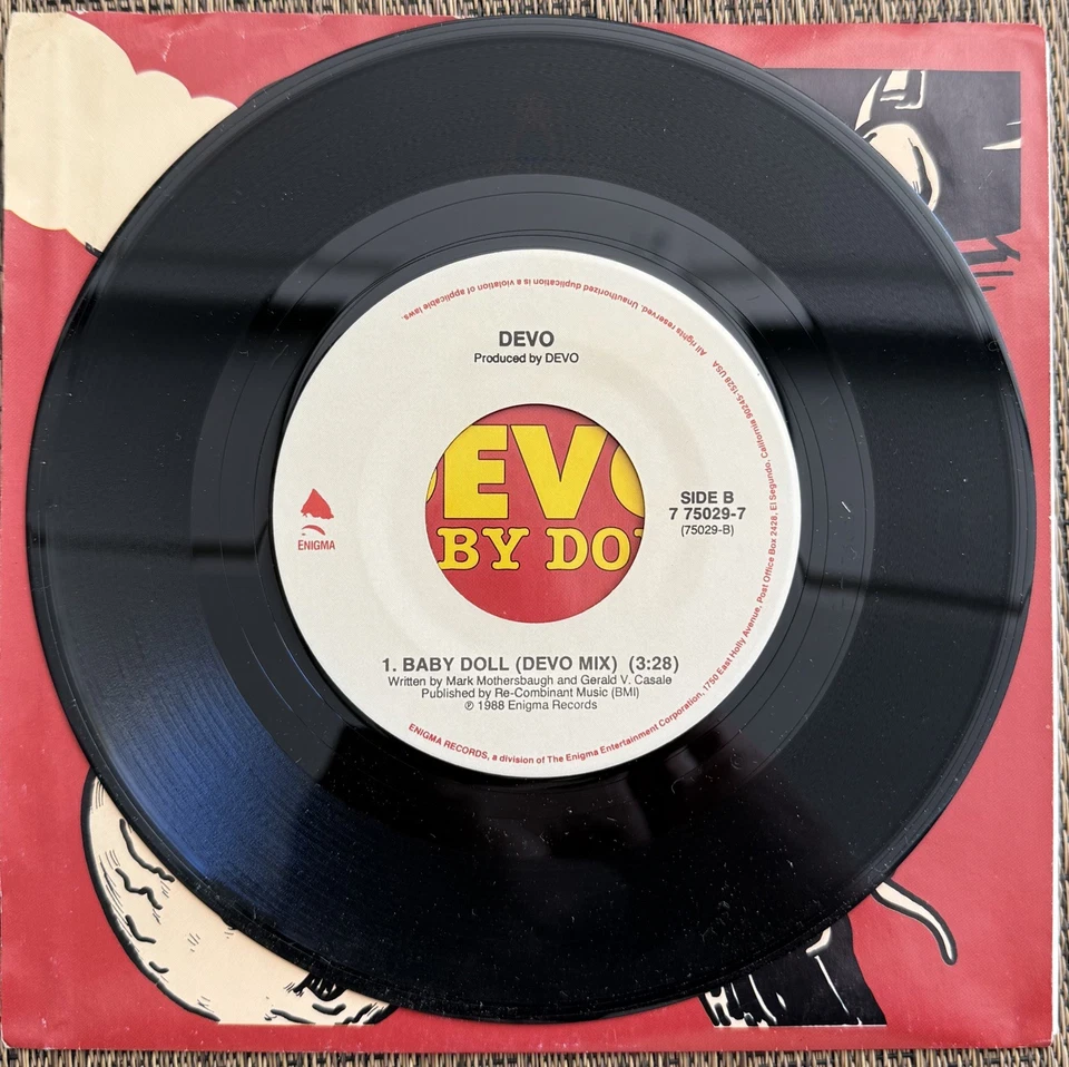 Devo - Baby Doll (Ivan Ivan Mix)/ Baby Doll (Devo Mix) - Enigma 7 75029-7 - M PS Foto 4 de 4