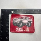 Vintage c 1980s WHITE CHEVY BLAZER Chevrolet Car Auto Embroidered Patch 67WW — photo 2