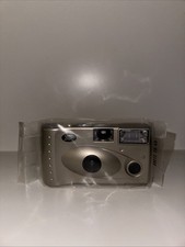 Boots silver-colored single-use 35mm film camera with a built-in flash SEALED