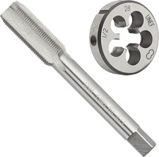 1/2"-28 UNEF HSS Tap and Die Set, 1/2 X 28 UNEF Machine Thread Tap and round Thr