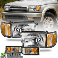 For 1999-2002 Toyota 4runner Chrome Headlights W Corner Signal Lights 6pcs Set For 1999-2002 Toyota 4runner Chrome Headlights W Corner Signal Lights 6pcs Set
