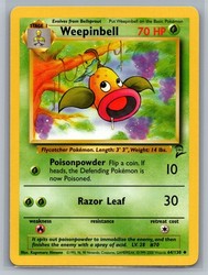 Weepinbell 64/130 Base Set 2 Uncommon Pokemon Card