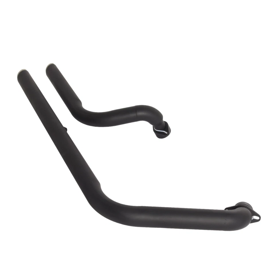For Yamaha V-Star 950 XVS950 2014-24 Black Long Short Dual Exhaust Pipes Muffler - Image 3 of 4