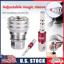 10-19mm Universal Socket Tool Adjustable Multifunction Wrench Sleeve Adapter Kit