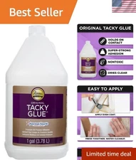 Super Strong Aleene's Tacky Glue 128 oz - Ideal for Fabric and Paper Projects