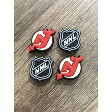 New Jersey Devils Hockey Team Charm For Crocs Shoe Charms - 4 Pieces