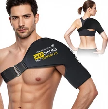 Shoulder Ice Pack Rotator Cuff Cold Therapy, Gel Ice Packs for Injuries Reusable