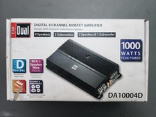DA10004D 1000 WATTS PEAK POWER Digital 4 Channel Mosfet Amplifier