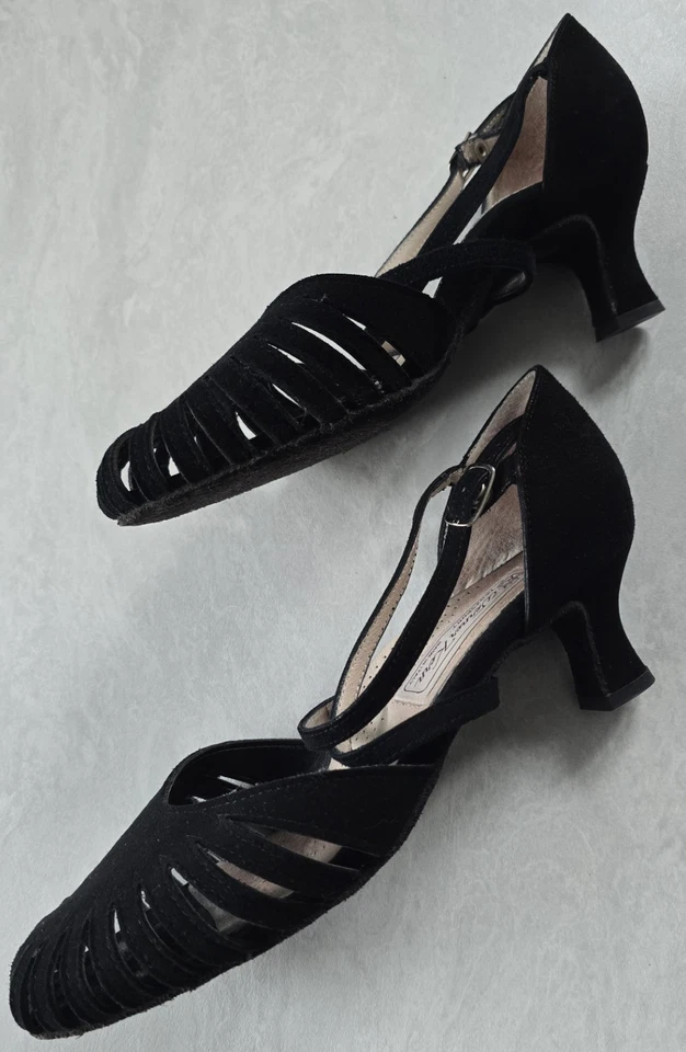 Diamant Damen Tanzschuhe, Größe 6, schwarz, Absatz 5 cm - Bild 4 von 4