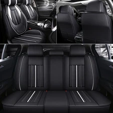 Full Surround Car Seat Covers Waterproof PU Leather 5-Seat Interior Protector