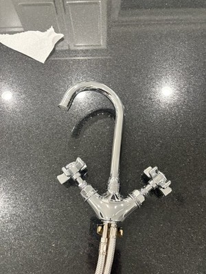 Rohl  Nicolazzi San Julio 1-Hole Faucet Spoke Handles in Chrome 