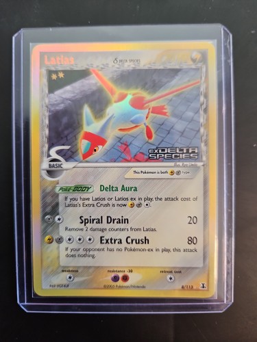 Pokemon TCG Latias 8/113 EX Delta Species Reverse Holo LP