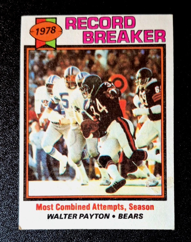 Walter Payton #335 Football Cards 1979 Topps trading card — raw and PSA graded price guide