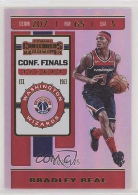 2019-20 Panini Contenders Conference Finals Ticket 3/125 Bradley Beal #11 7zf