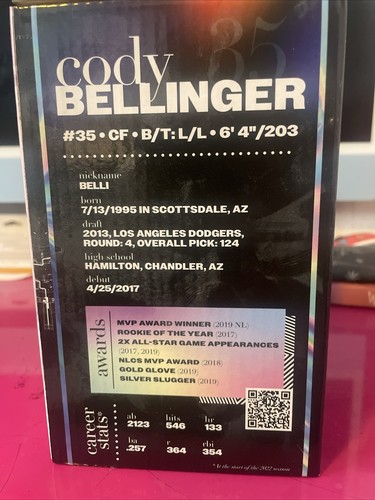Bobblehead Cody Bellinger 2022 Los Angeles Dodgers 21/07/22 SGA - Imagen 4 de 4