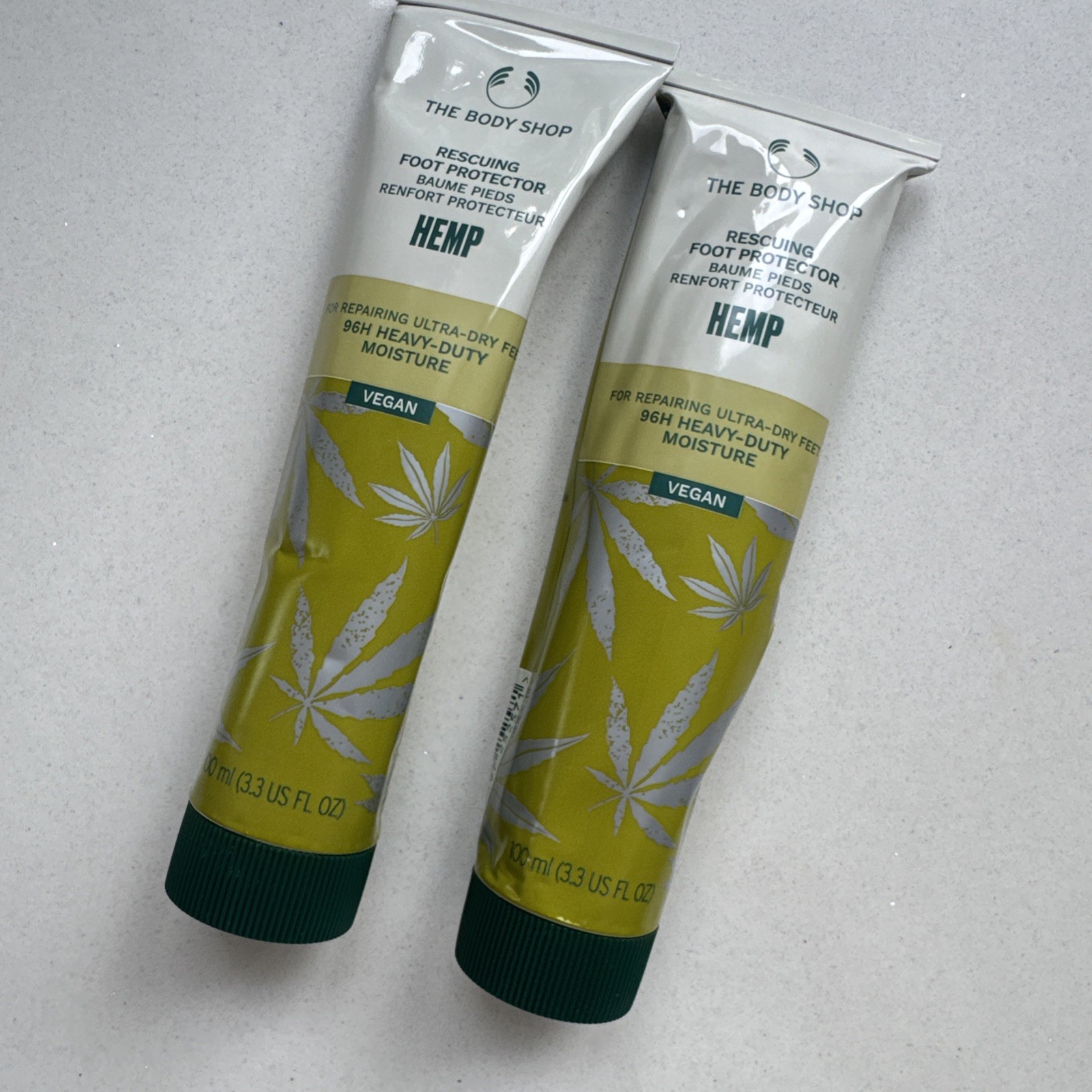 The Body Shop - Hemp Foot Protector - 2 x 100ml - Hemp Foot Cream