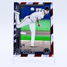 2025 Topps Series One Adam Mazur RC Independence Day /76 #309