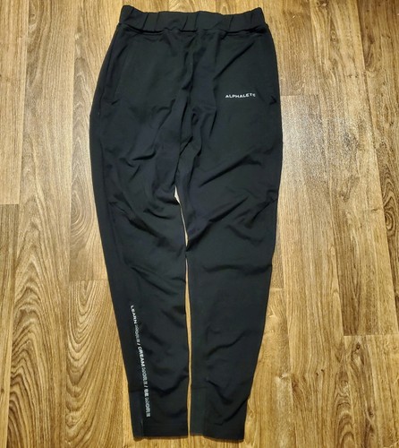 Alphalete Joggers Men Medium Black Pull On Drawstring Pockets Activewear Gym - Picture 2 of 8