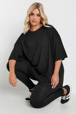 Yours Curve Plus Size Oversized Boxy T-Shirt