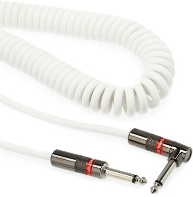 Monster Prolink Classic Straight to Right Angle Coiled Instrument Cable - 12