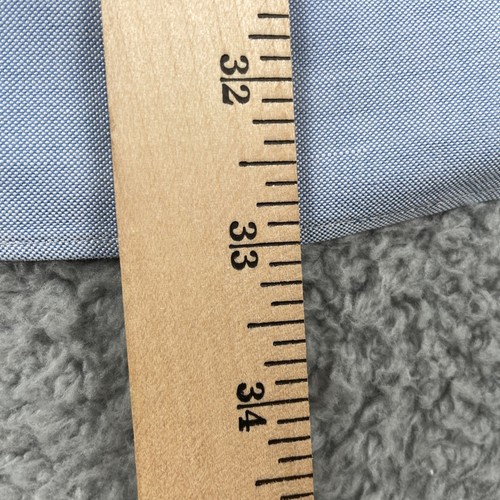 Brooks Brothers Shirt Mens 16.5 Blue Regular Fit Pocket Long Sleeve Button Up - Picture 8 of 11