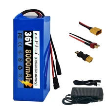 36V 8Ah Universal Power Pack Rechargeable Battery 30A BMS Waterproof Design
