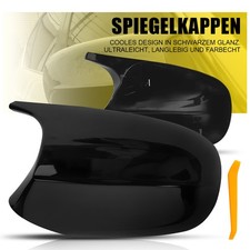 Spiegelkappen Außenspiegel Glanz Schwarz Für BMW 3er E90 E91 E92 E93 1er E81 E82