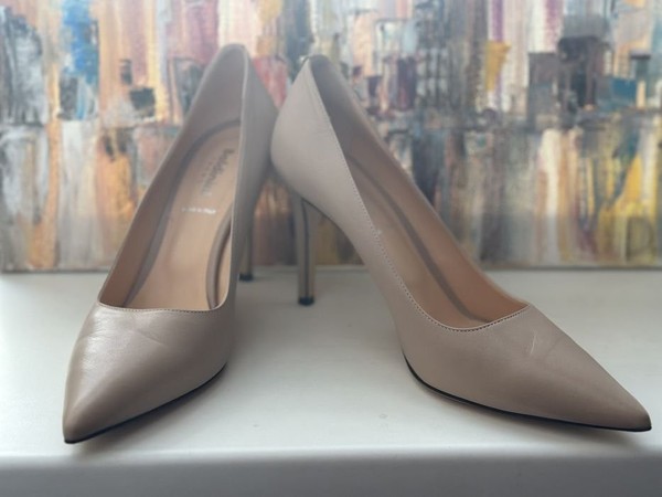 Women Baldinini Heels Beige Leather 40