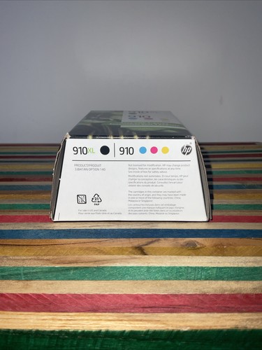 PACK DE 4 TINTAS HP GENUINAS 910XL NEGRAS Y 910 CMY COLOR NUEVAS, SIN ABRIR ¡PRECIO DE VENTA SUGERIDO POR EL FABRICANTE 105 $! - Imagen 4 de 4