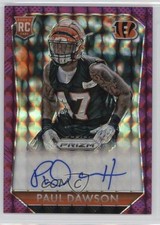 2015 Panini Prizm Rookie Signatures Violet Mosaic 28/35 Paul Dawson Auto 0f8
