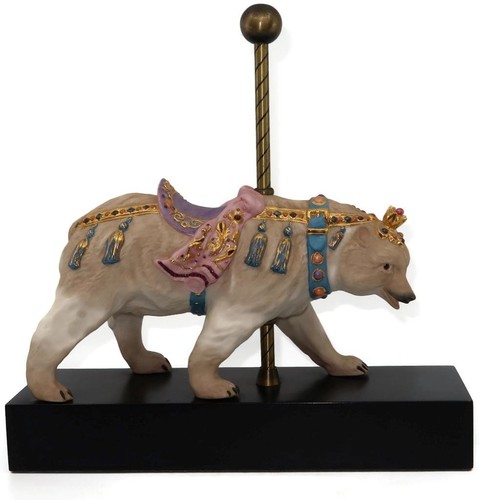 Cybis Porcelain Carousel Figurine Bernhard the Bear, 12" Tall LE #31 of 325 - Picture 1 of 7