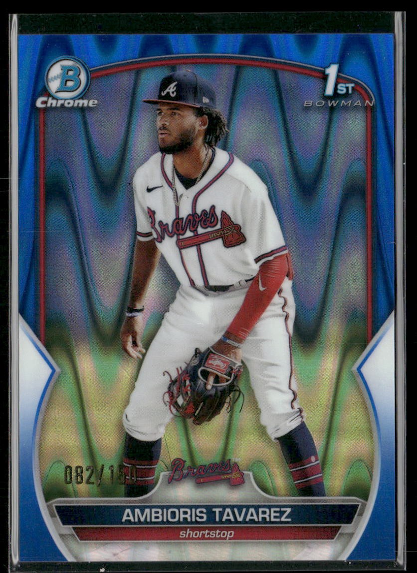 2023 Bowman #BCP-33 Ambioris Tavarez Chrome Prospects Blue RayWave /150