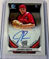 2014 Bowman Draft - Chrome Draft Pick Autographs Jakson Reetz #BCA-JR (AU, RC)