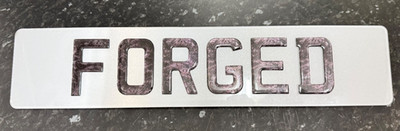 2  x 3D Gel number plates Forged Carbon design  + free fixings Show Plates