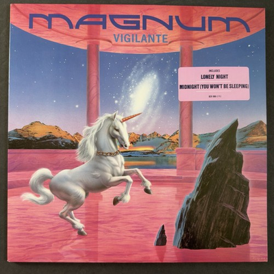 #ad Magnum Vigilante Gold Stamp Promo With Hype Sticker NM Vinyl 1986 Hard Rock $29.71