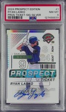 2024 Panini Prospect Edition Silver Prizm Signatures Ryan Lasko PSA 8 Auto 8d2