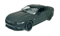 Welly 2015 Ford Mustang Gt Matte Schwarz 1:24 Die Cast Metal Model Neu Im Kasten