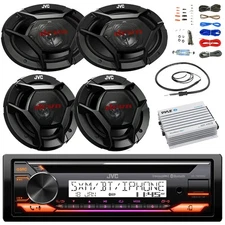 JVC Marine CD Receiver, 2x 6.5" Speakers, 2x 6x9" Speakers, Amp W/Kit, Antenna