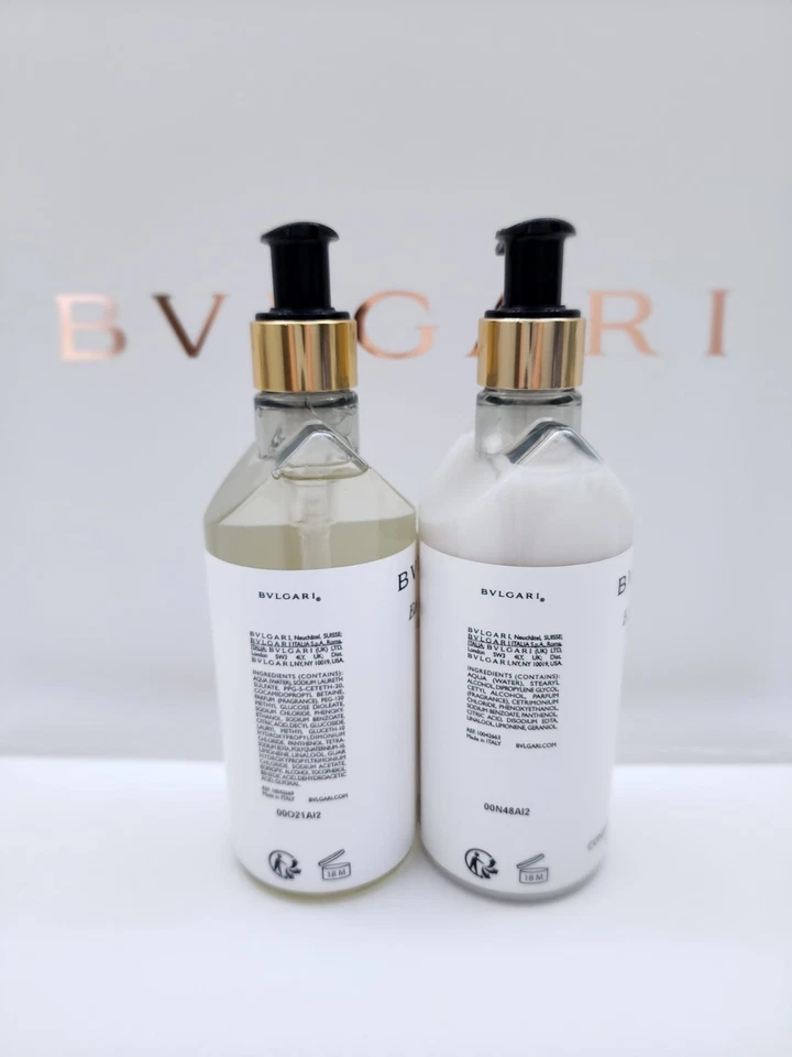 Juego de champú y acondicionador BVLGARI au thé Blanc té blanco 10,1 fl oz / 300 ml NUEVO Foto 2 de 3