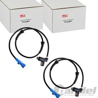 2X Nty ABS-SENSOREN Vorne Beidseitig Passend FÜR Peugeot 206 Links+Rechts