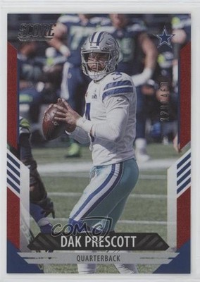2021 Score Dots Red 129/460 Dak Prescott #51 12hh
