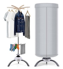 Electric Heated Clothes Dryer / Airer With Cover 10kg Capacity 900W Portable