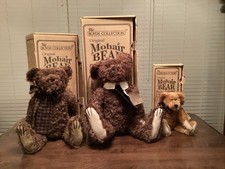 Set Of 3. Boyd  s Collection Mohair Bears. Numbered And In Original Boxes. READ
