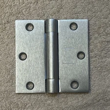 PBB World Class Hinges CP81 Dull Chrome Steel  4-Pack 3.5 x 3.5