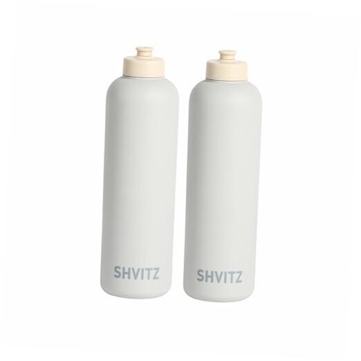 Sports Water Bottle - Soft-Touch Squeezable Body with One-Ha