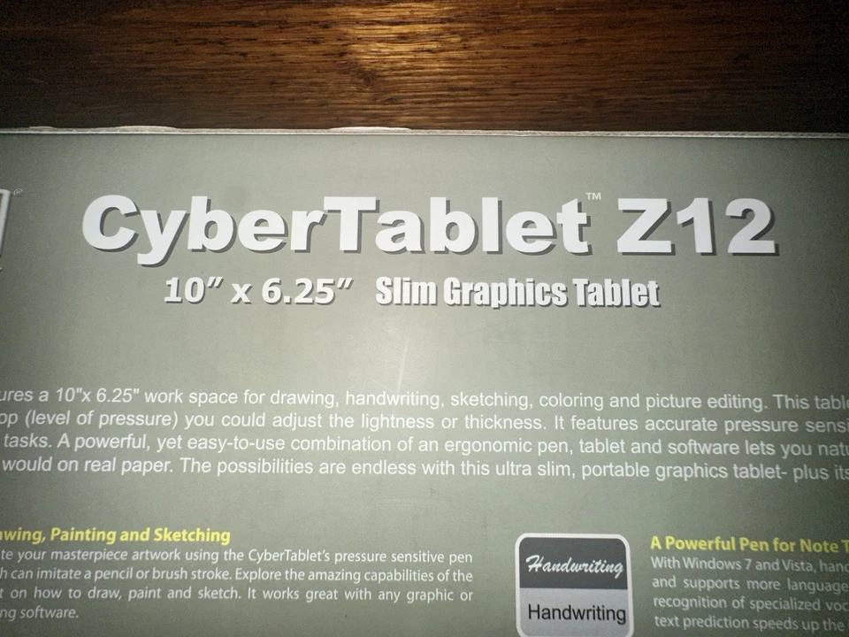 Tablet gráfica delgada Adesso Cyber Z12 10" x 6,25" Foto 4 de 4