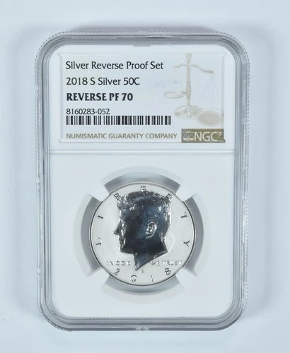 2018-S Kennedy Half Dollar Silver Reverse Proof Set Reverse PF70 NGC *6781