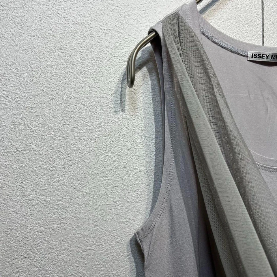 Issey Miyake винтажный вискозы кружева док-дизайн Майка - Изображение 4 из 4